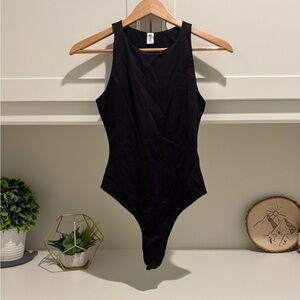 Nordstrom BP Black Ribbed Bodysuit